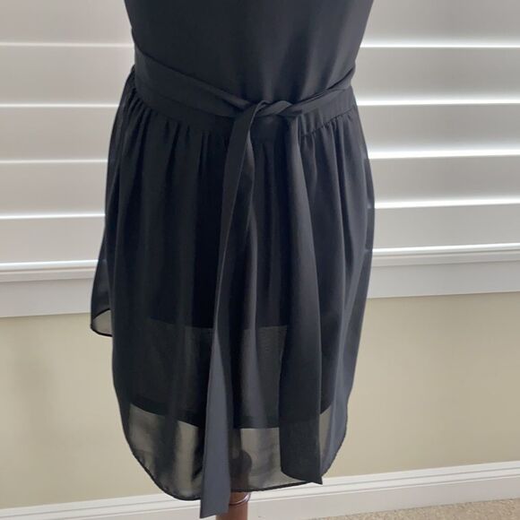 Black ruffle tunic dress size small boho - Picture 6 of 10